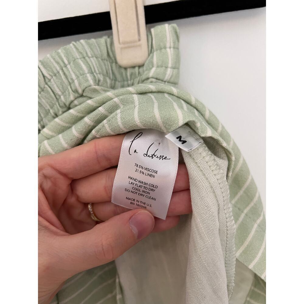 La Detresse NWT Mint Green & White Striped Cool Girl Pull On Boxer Shorts - Picture 4 of 5